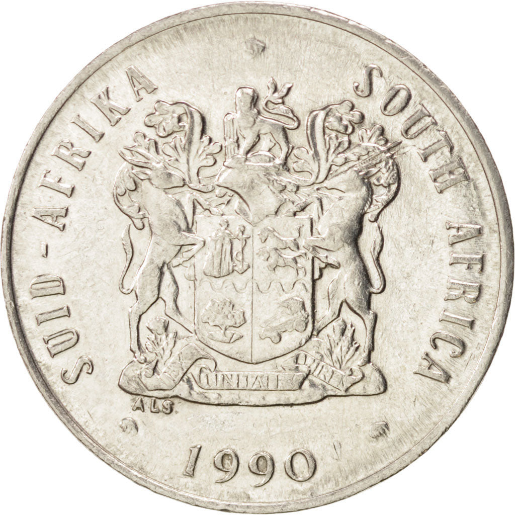 SOUTH AFRICA, 20 Cents, 1990, KM #86, MS(63), Nickel, 24.2, 5.91