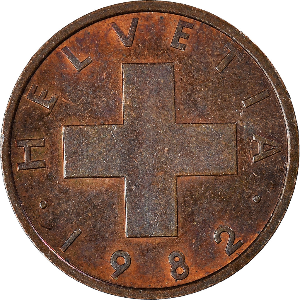 Monnaie, Suisse, Rappen, 1982