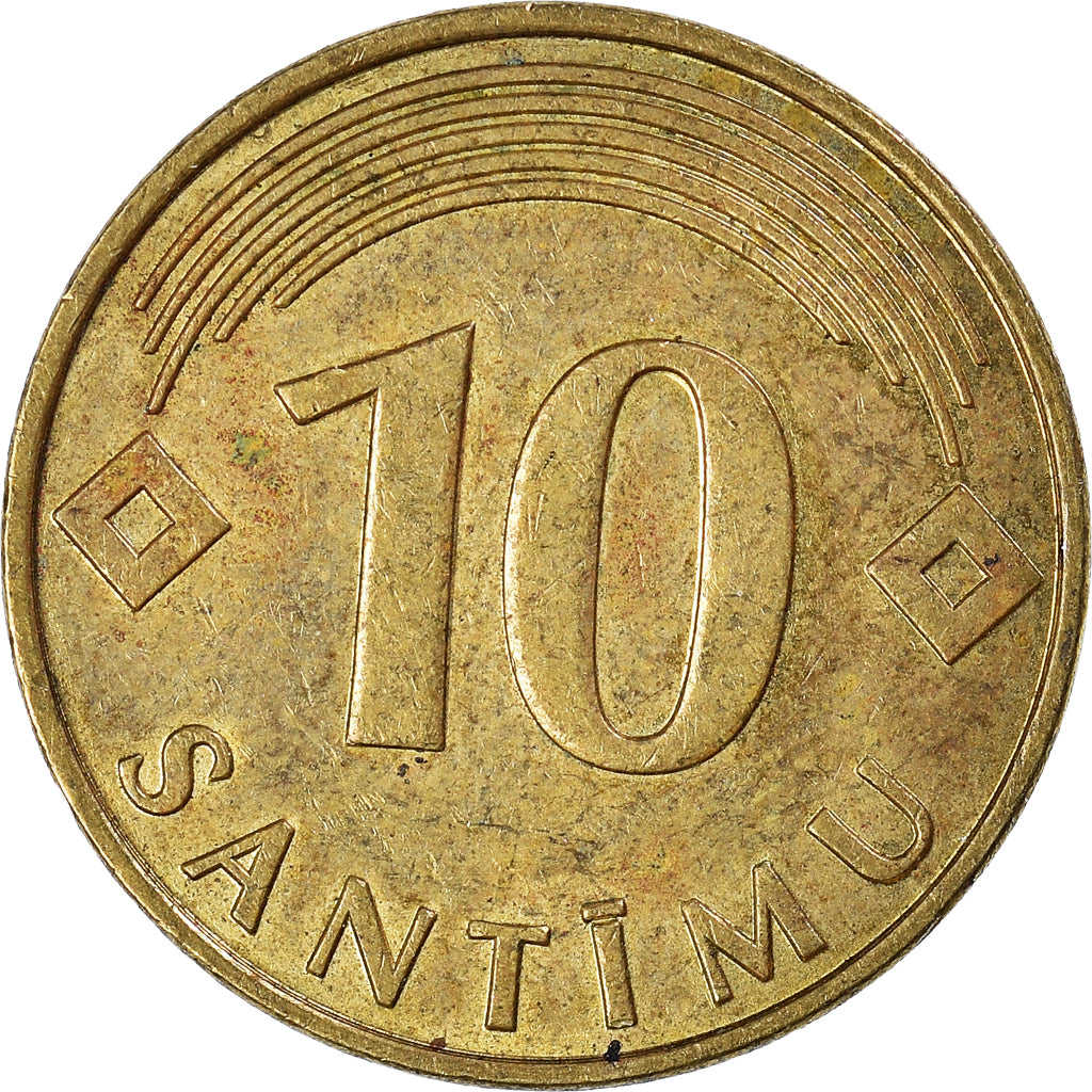 Moneta, Łotwa, 10 Santimu, 2008