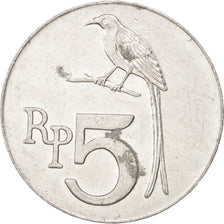 Moneta, Indonesia, 5 Rupiah, 1970, SPL, Alluminio, KM:22