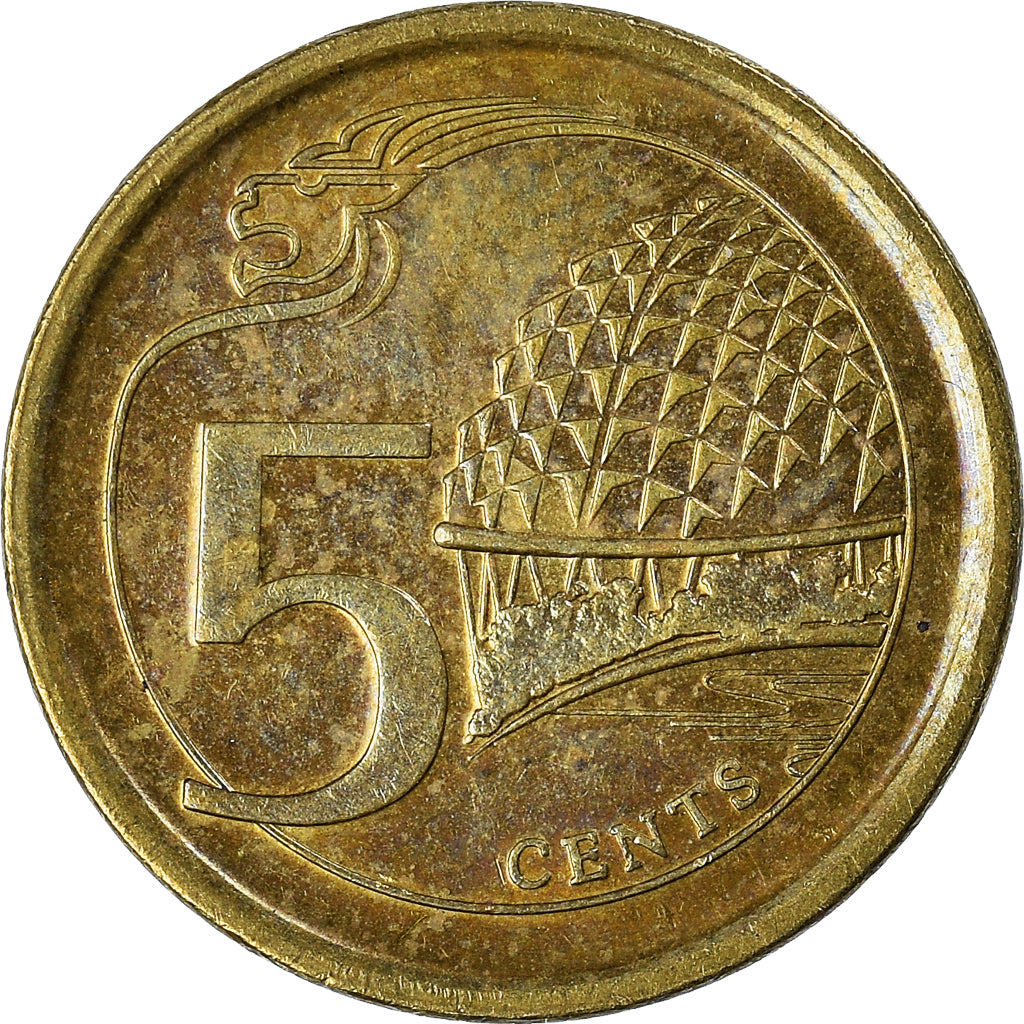 Moneda, Singapur, 5 Cents, 2013