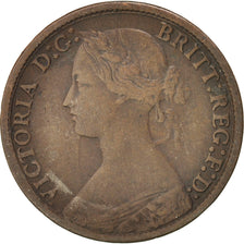 Great Britain, Farthing, 1866, KM #747.2, VF(30-35), Bronze, 2.68