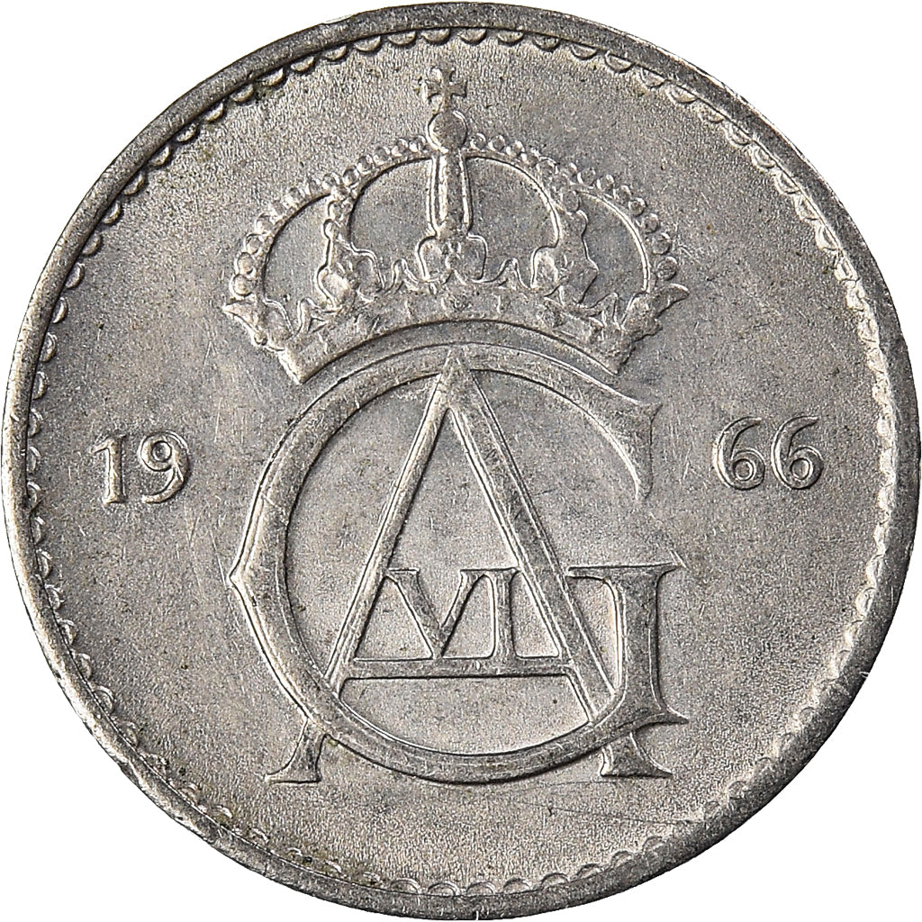 Moeda, Suécia, 10 Öre, 1966