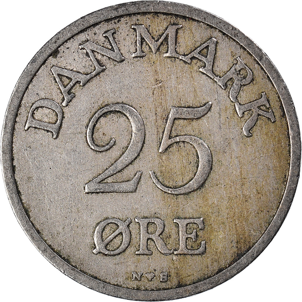 Monnaie, Danemark, 25 Öre, 1951