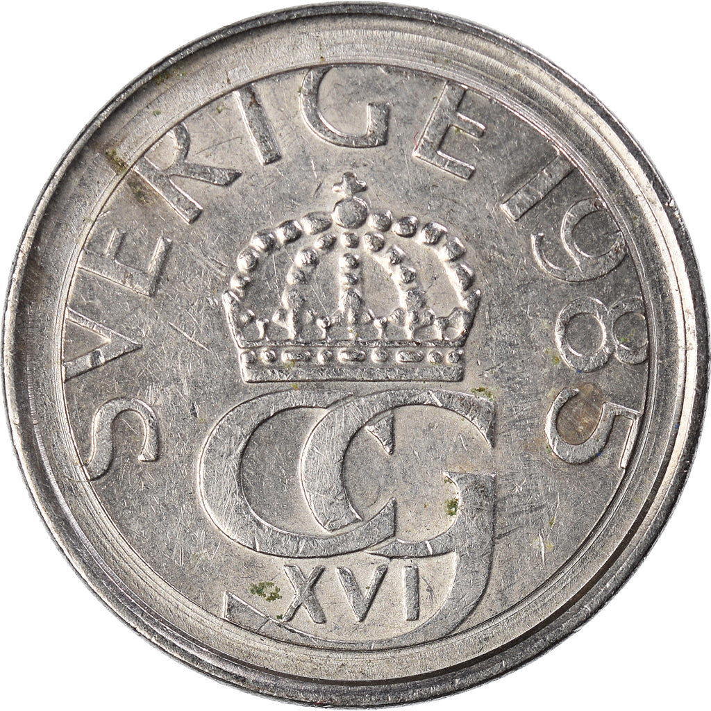 Moeda, Suécia, 5 Kronor, 1985