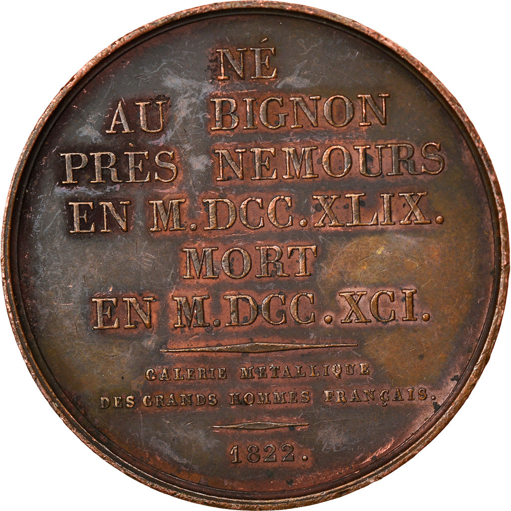 Francia, medalla, Riquetti de Mirabeau, 1822, Gatteaux, MBC+, Bronce