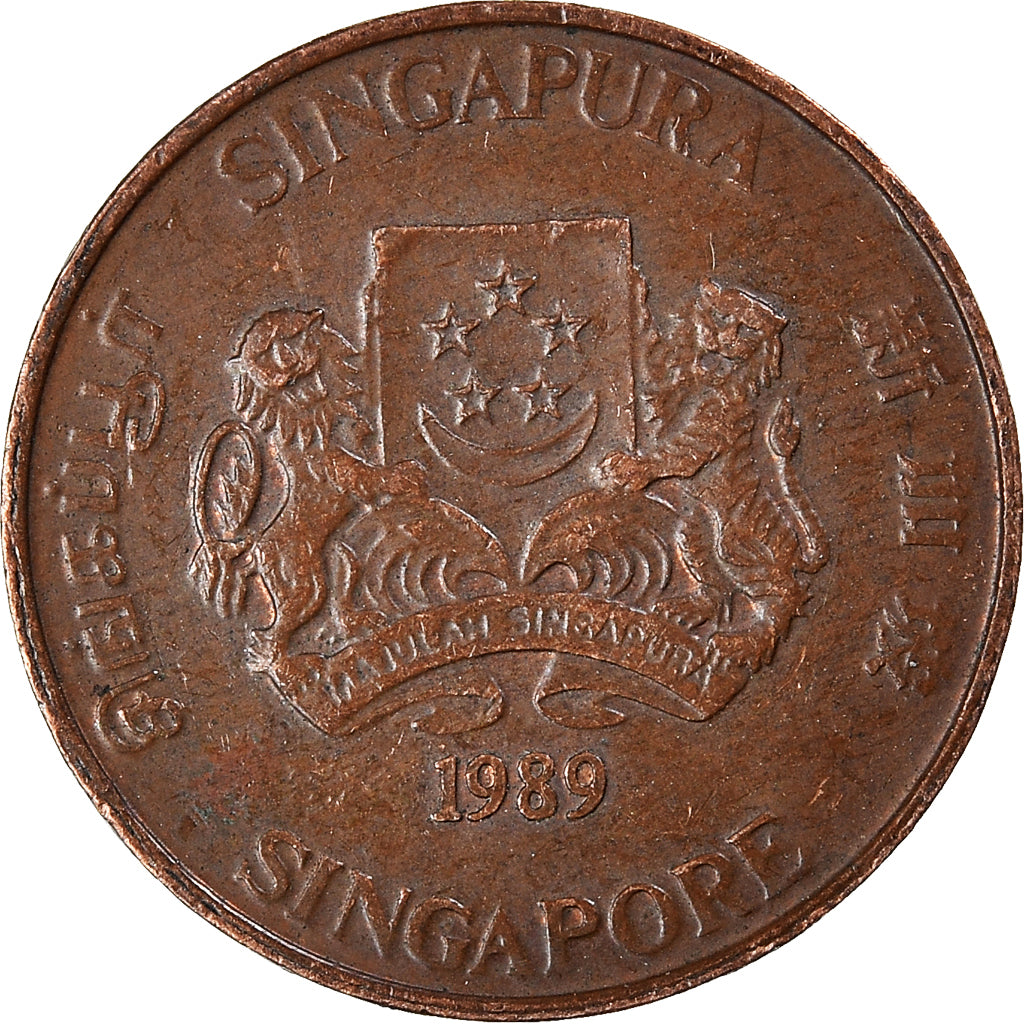Monnaie, Singapour, Cent, 1989
