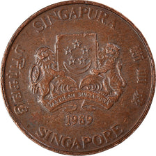 Monnaie, Singapour, Cent, 1989