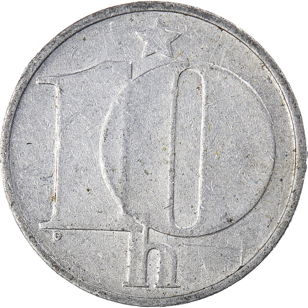 Moneda, Checoslovaquia, 10 Haleru, 1976