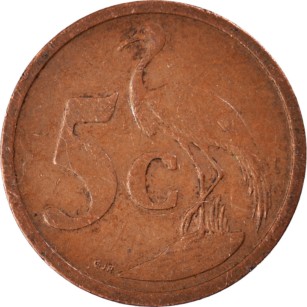 Moeda, África do Sul, 5 Cents, 2005