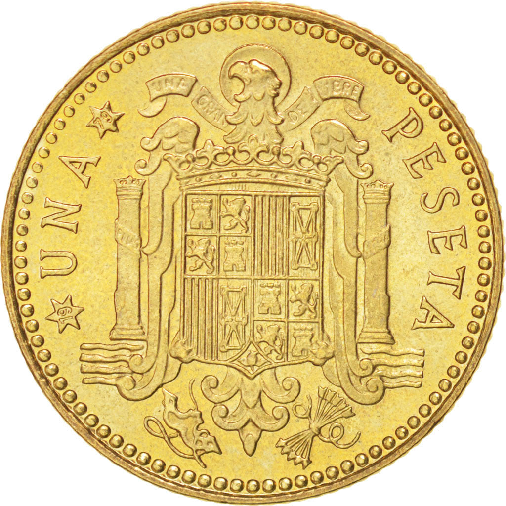 Munten, Spanje, Juan Carlos I, Peseta, 1975, UNC-, Aluminum-Bronze, KM:806