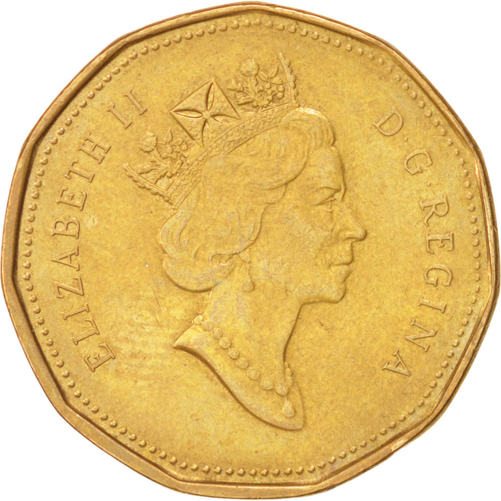 Coin, Canada, Elizabeth II, Dollar, 1990, Ottawa, EF(40-45), Aureate-Bronze