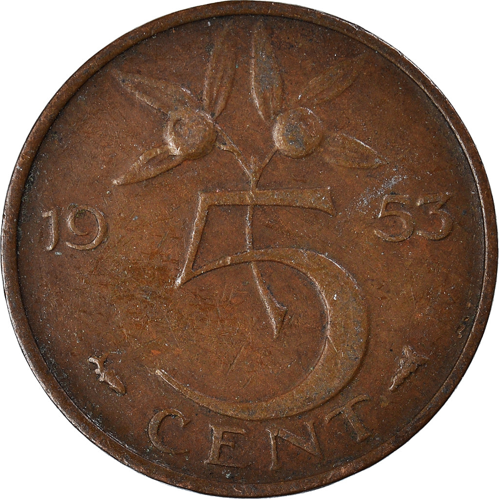 Moneta, Holandia, 5 Cents, 1953