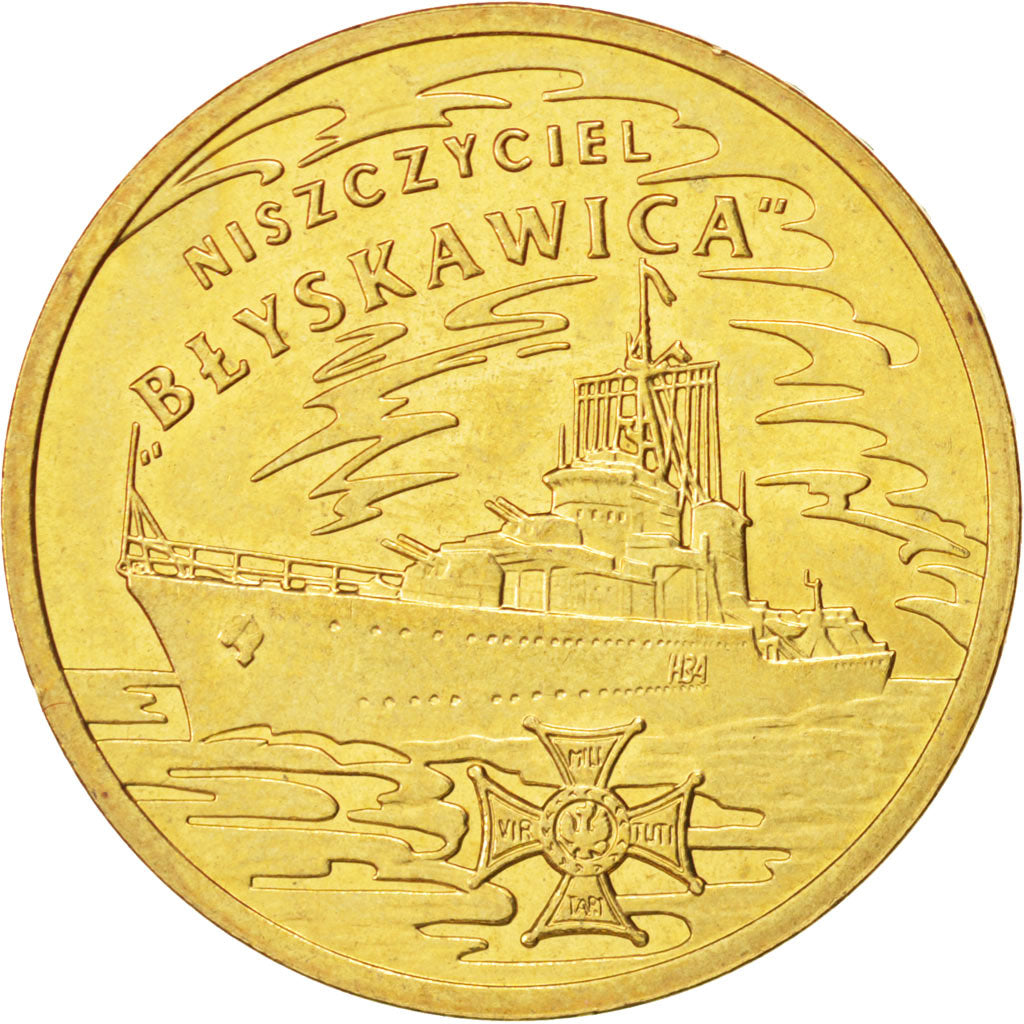 POLAND, 2 Zlote, 2012, Warsaw, KM #820, MS(63), Brass, 27, 8.13