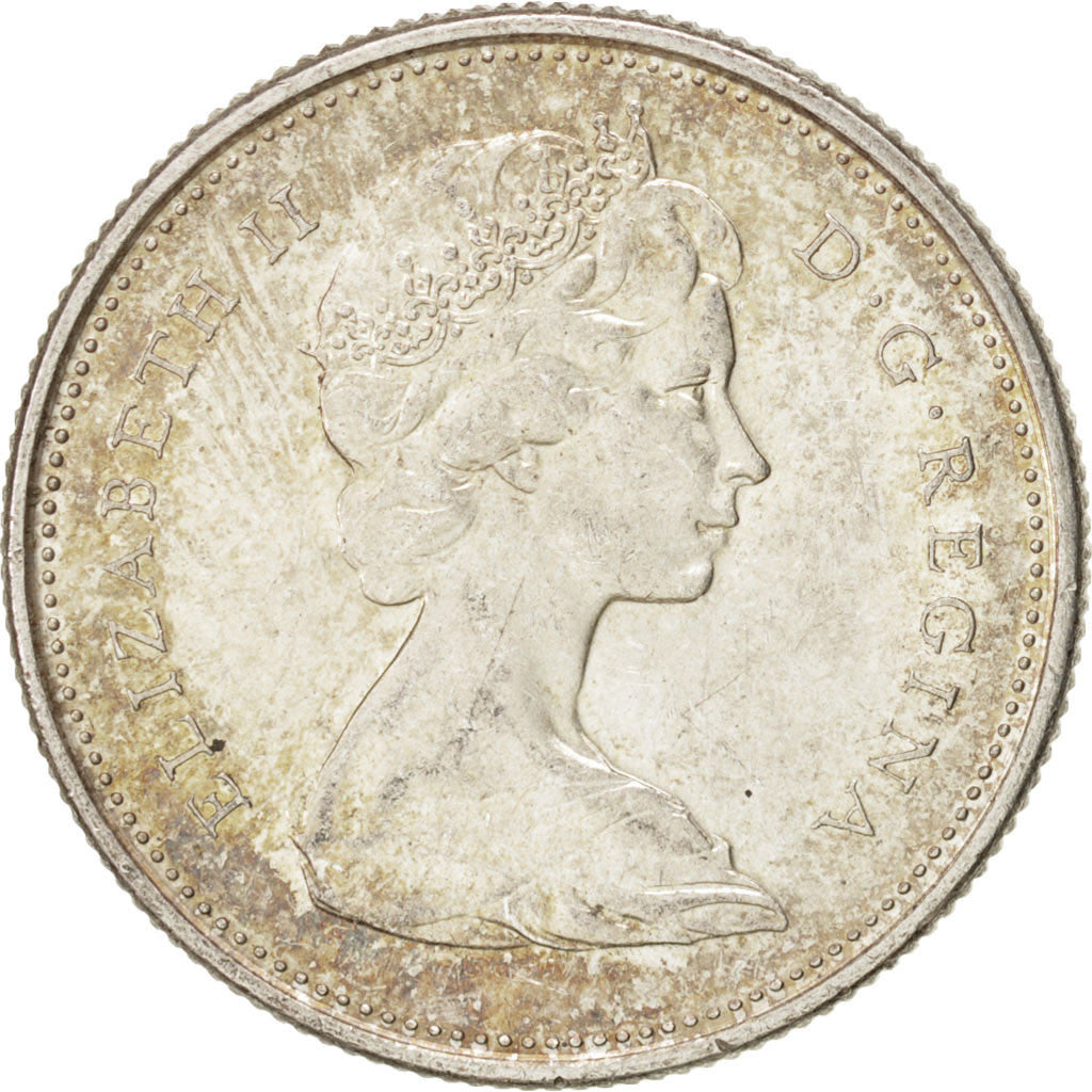 Coin, Canada, Elizabeth II, 25 Cents, 1967, Ottawa, MS(60-62), Silver, KM:68