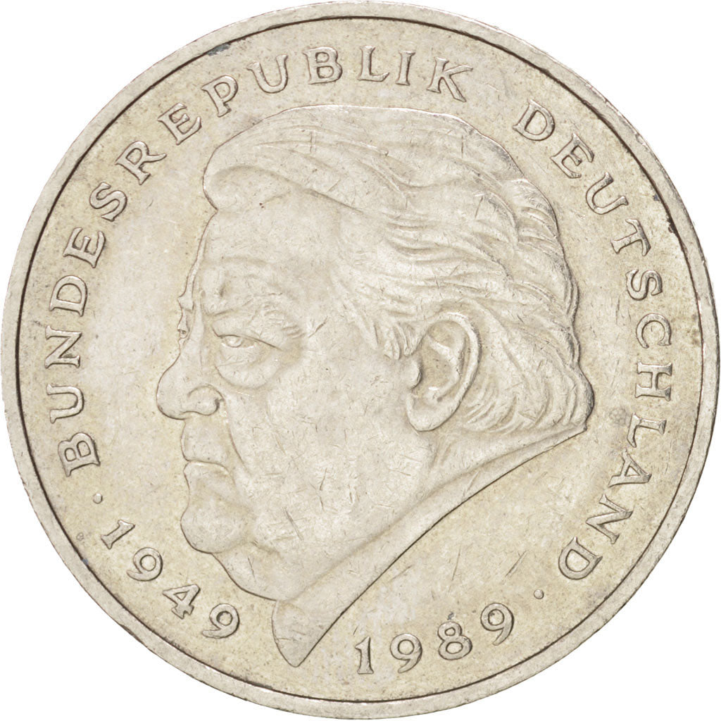Coin, GERMANY - FEDERAL REPUBLIC, 2 Mark, 1990, Stuttgart, EF(40-45)