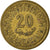 Moneta, Tunisia, 20 Millim, 1983