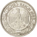 GERMANY, WEIMAR REPUBLIC, 50 Reichspfennig, 1928, Berlin, KM #49, EF(40-45),...