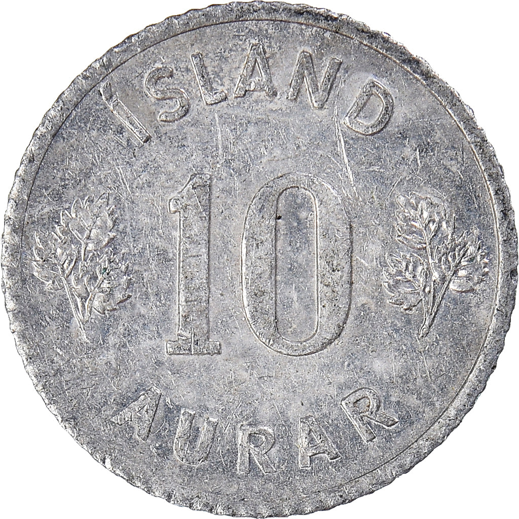Moeda, Islândia, 10 Aurar, 1970