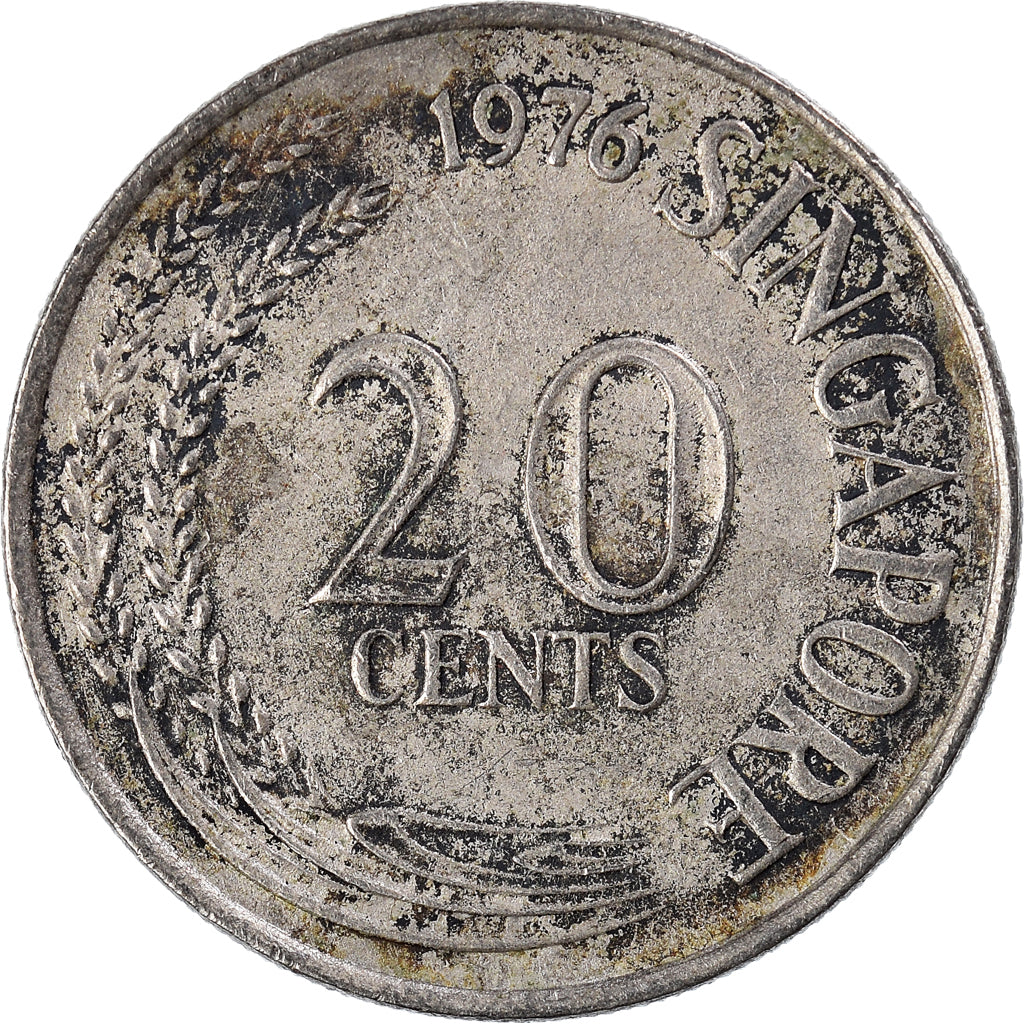Moneta, Singapur, 20 Cents, 1976