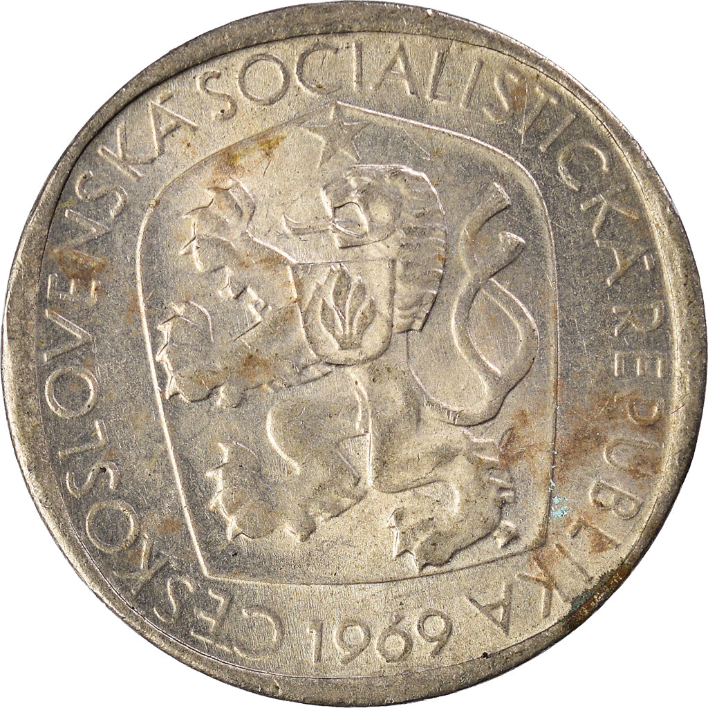 Coin, Czechoslovakia, 3 Koruny, 1969