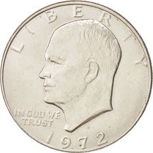 UNITED STATES, Eisenhower Dollar, Dollar, 1972, U.S. Mint, KM #203, AU(55-58),..