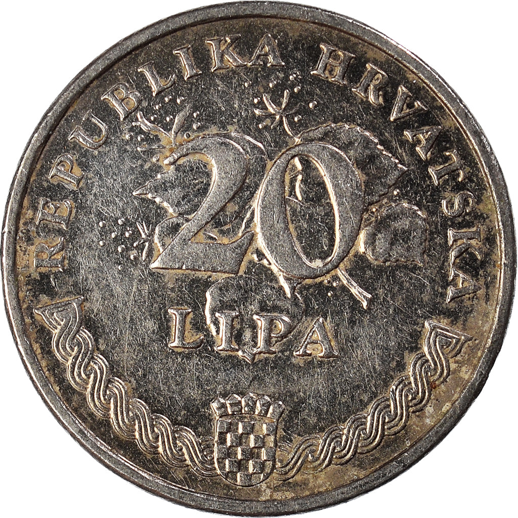 Moneda, Croacia, 20 Lipa, 1993