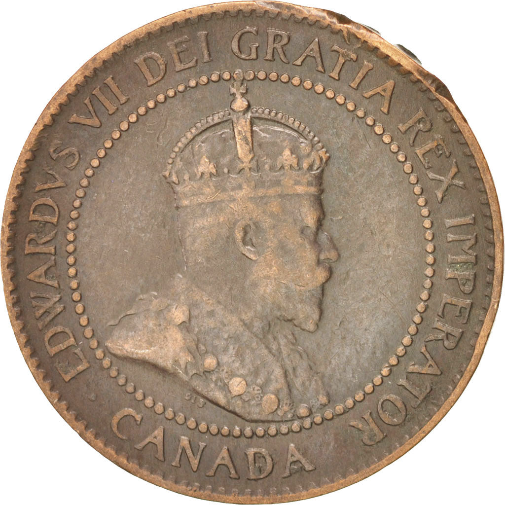 CANADA, Cent, 1902, Royal Canadian Mint, KM #8, VF(30-35), Bronze, 25.5, 5.61