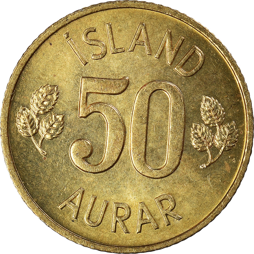 Moneda, Islandia, 50 Aurar, 1973