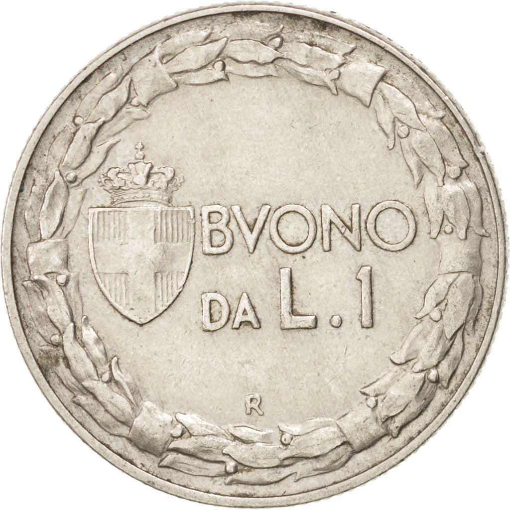 ITALY, Lira, 1922, Rome, KM #62, EF(40-45), Nickel, 27, 8.16