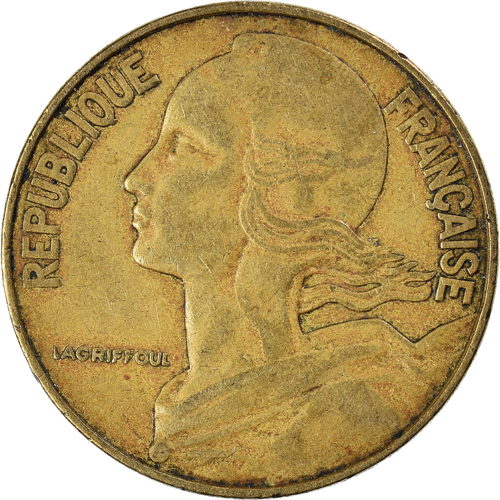 Moneta, Francja, 20 Centimes, 1965