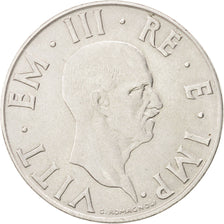 ITALY, 2 Lire, 1940, Rome, KM #78a, EF(40-45), Stainless Steel, 29, 10.28