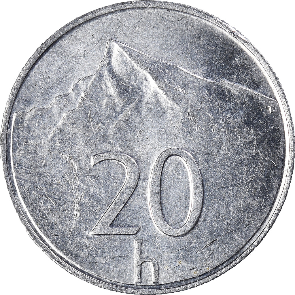 Coin, Slovakia, 20 Halierov, 1998