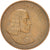 Moneda, Sudáfrica, 2 Cents, 1967, MBC, Bronce, KM:66.2