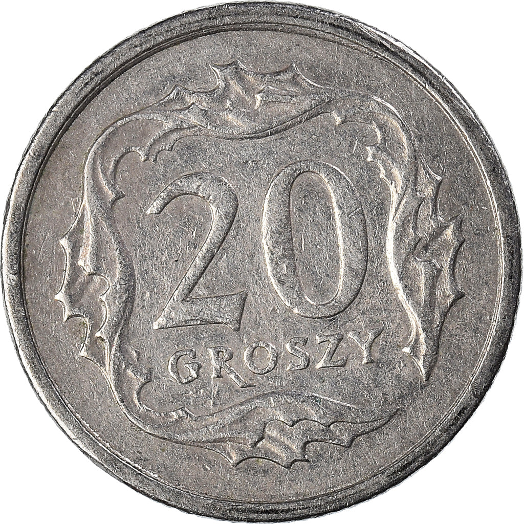 Münze, Polen, 20 Groszy, 2000