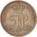 GERMAN STATES, 3 Schwaren, 3 Pfennig, 1866, KM #191, EF(40-45), Copper, 3.85