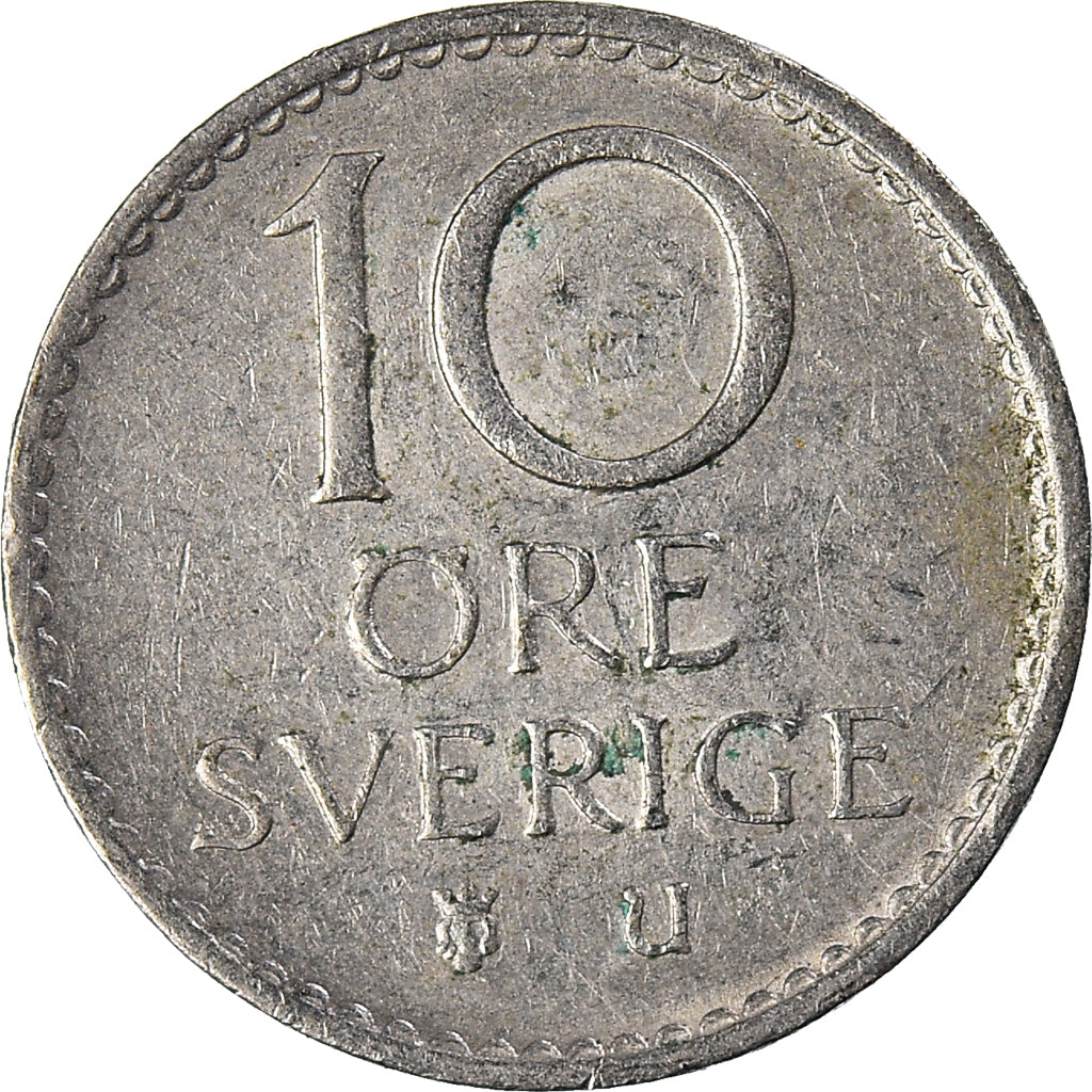 Moeda, Suécia, 10 Öre, 1969