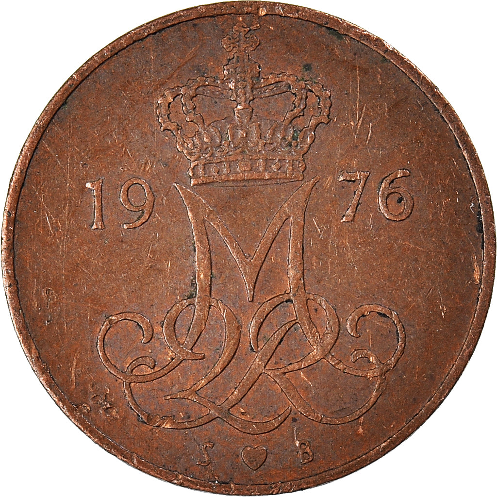 Monnaie, Danemark, 5 Öre, 1976