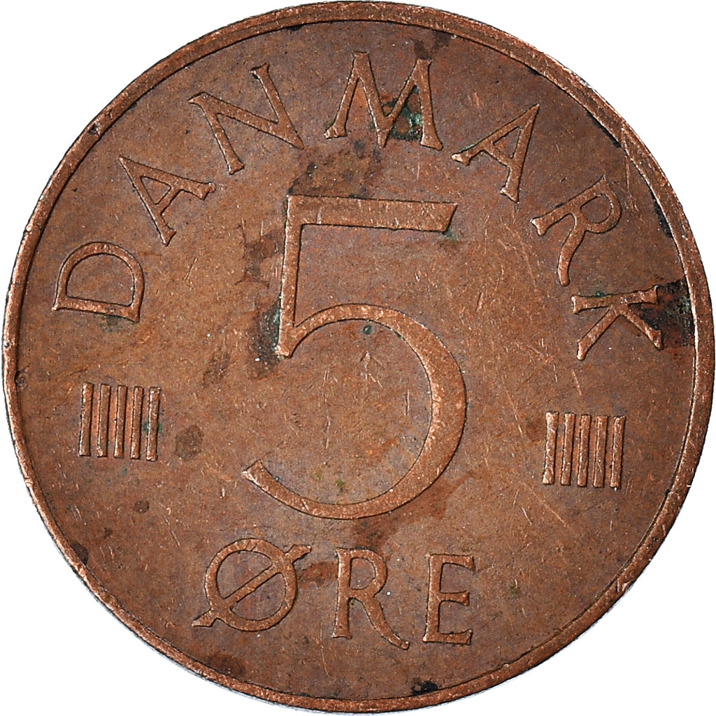 Monnaie, Danemark, 5 Öre, 1976