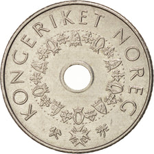 Coin, Norway, Harald V, 5 Kroner, 1998, EF(40-45), Copper-nickel, KM:463