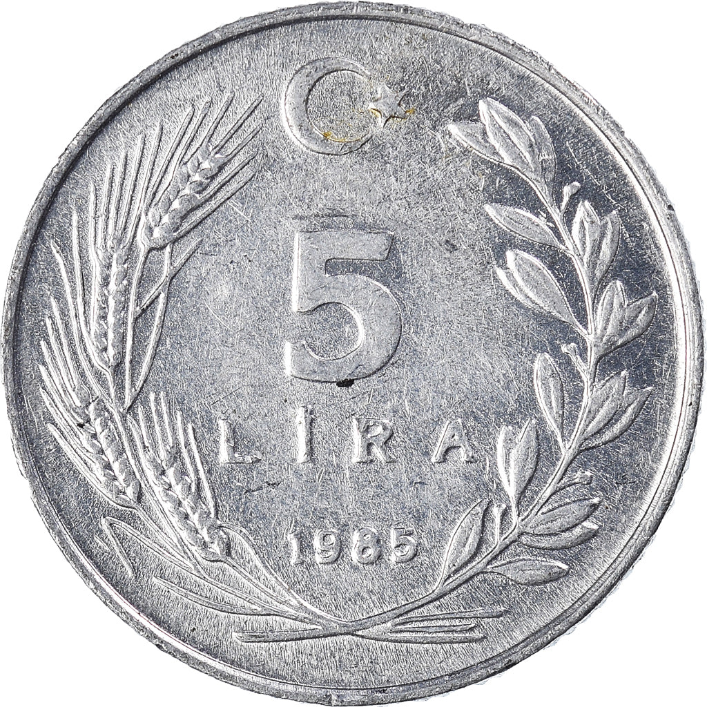Moneta, Turchia, 5 Lira, 1985