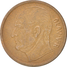 NORWAY, 5 Ore, 1966, KM #405, EF(40-45), Bronze, 27, 7.95