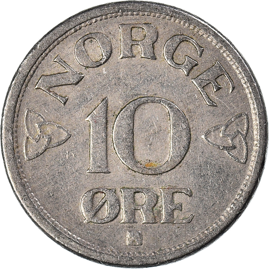 Moneta, Norvegia, 10 Öre, 1952
