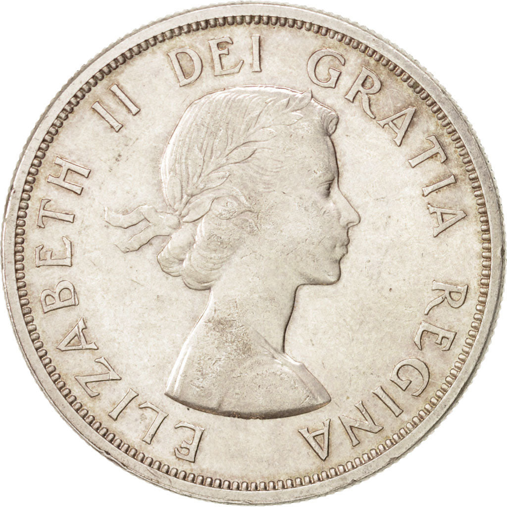 CANADA, Dollar, 1963, Royal Canadian Mint, KM #54, MS(60-62), Silver, 36, 23.39