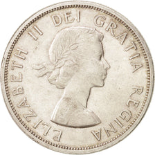 CANADA, Dollar, 1963, Royal Canadian Mint, KM #54, MS(60-62), Silver, 36, 23.39