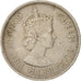 HONG KONG, 50 Cents, 1958, KM #30.1, EF(40-45), Copper-Nickel, 23.5, 5.80