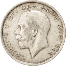 Great Britain, 1/2 Crown, 1915, KM #818.1, EF(40-45), Silver, 32.3, 14.11