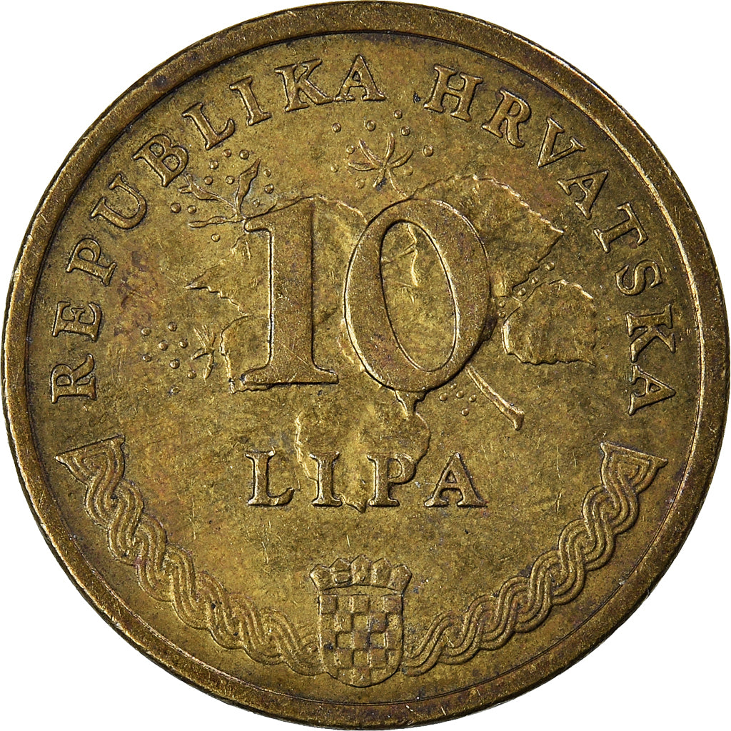 Monnaie, Croatie, 10 Lipa, 2004