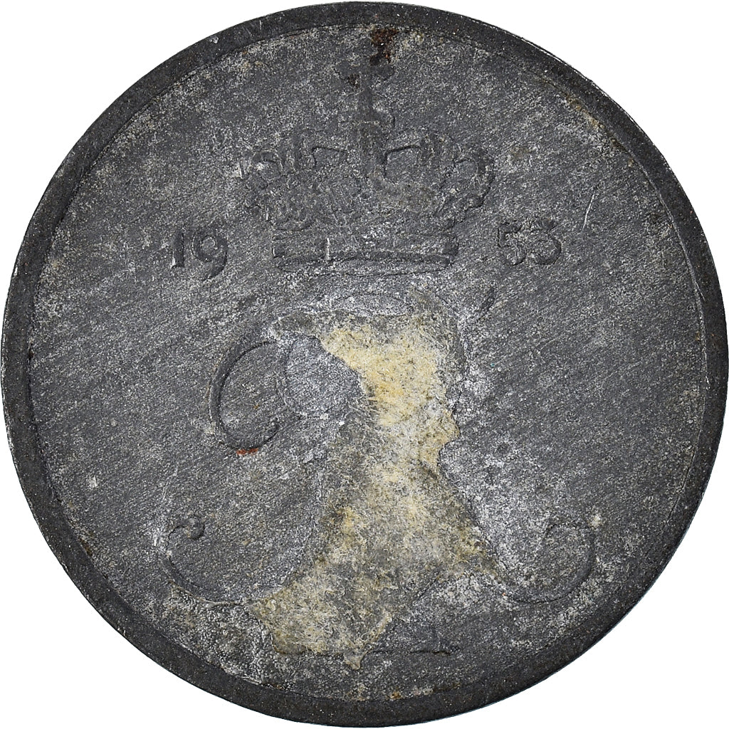 Monnaie, Danemark, 2 Öre, 1953