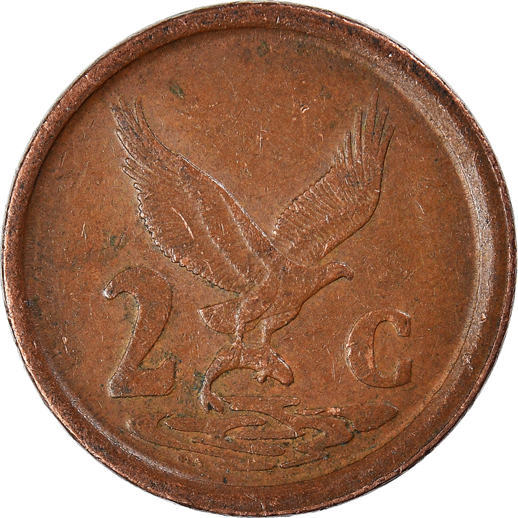 Moneta, Sudafrica, 2 Cents, 1991